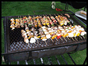 A charcoal barbeque from In The Summer Time BBQ's